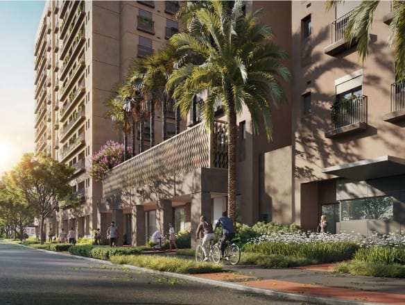 Fachada Do Empreendimento Haus Mitre Edition Moema Em Moema Com Paisagismo Assinado, Palmeiras E Calçada Ampla