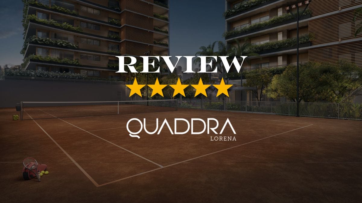 Imagem Do Review Quaddra Lorena Por Iapartamentos Com Destaque Para A Quadra De Tênis Oficial De Saibro E 5 Estrelas De Avaliação
